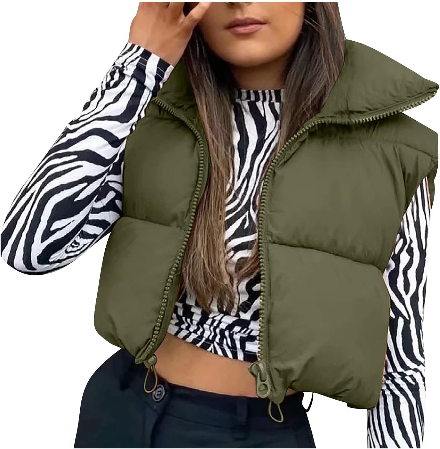 COTECRAM Womens Fuzzy Sherpa Fleece Jacket Lightweight Vest Casual Cozy Sleeveless Cardigan Coats Zipper Waistcoat Outerwear