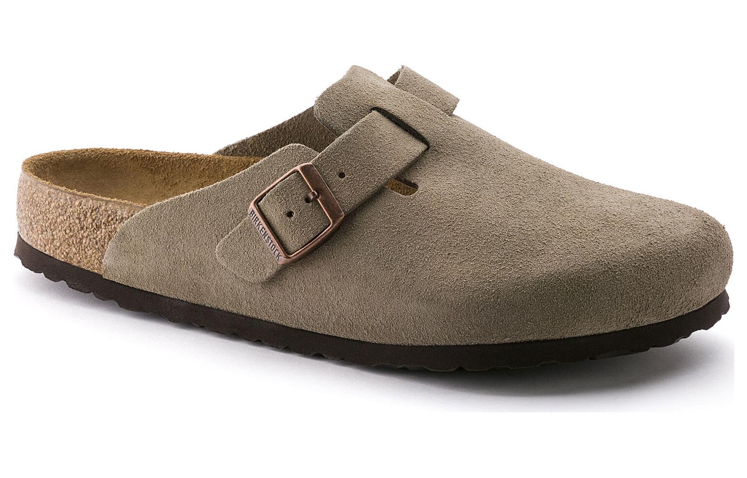 Boston Soft Footbed Suede Regular 'Taupe' 0560771