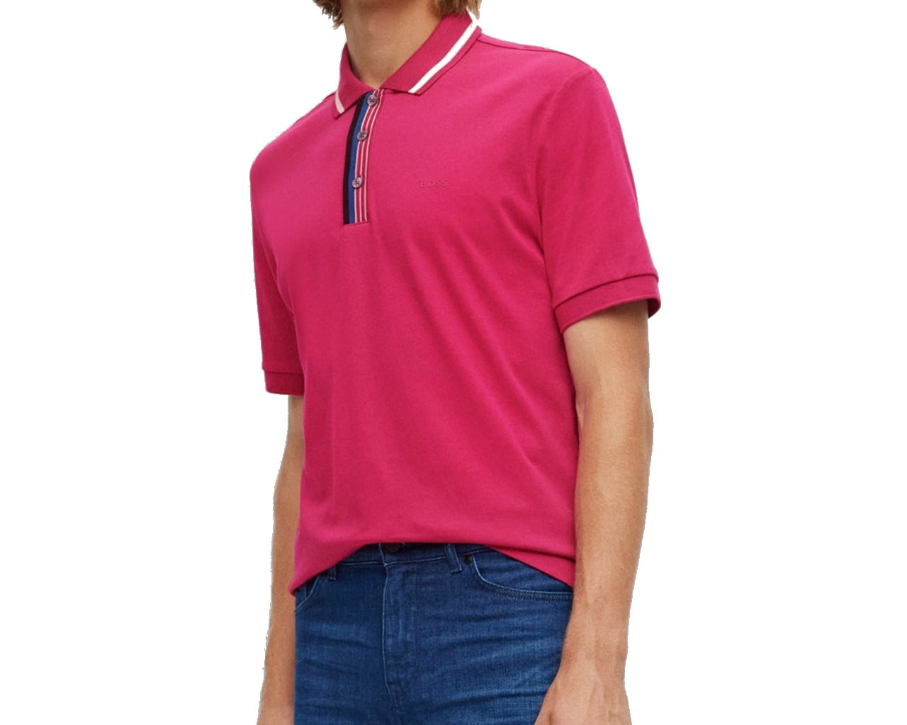 50471703 Paay 157 Regular Fit Polo Shirt Pink