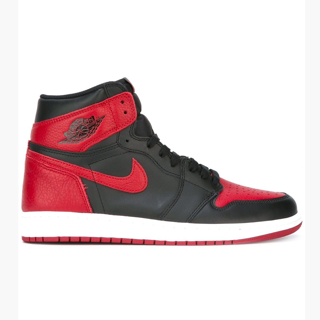 Retro Satin Bred Shoes (Black/Red)