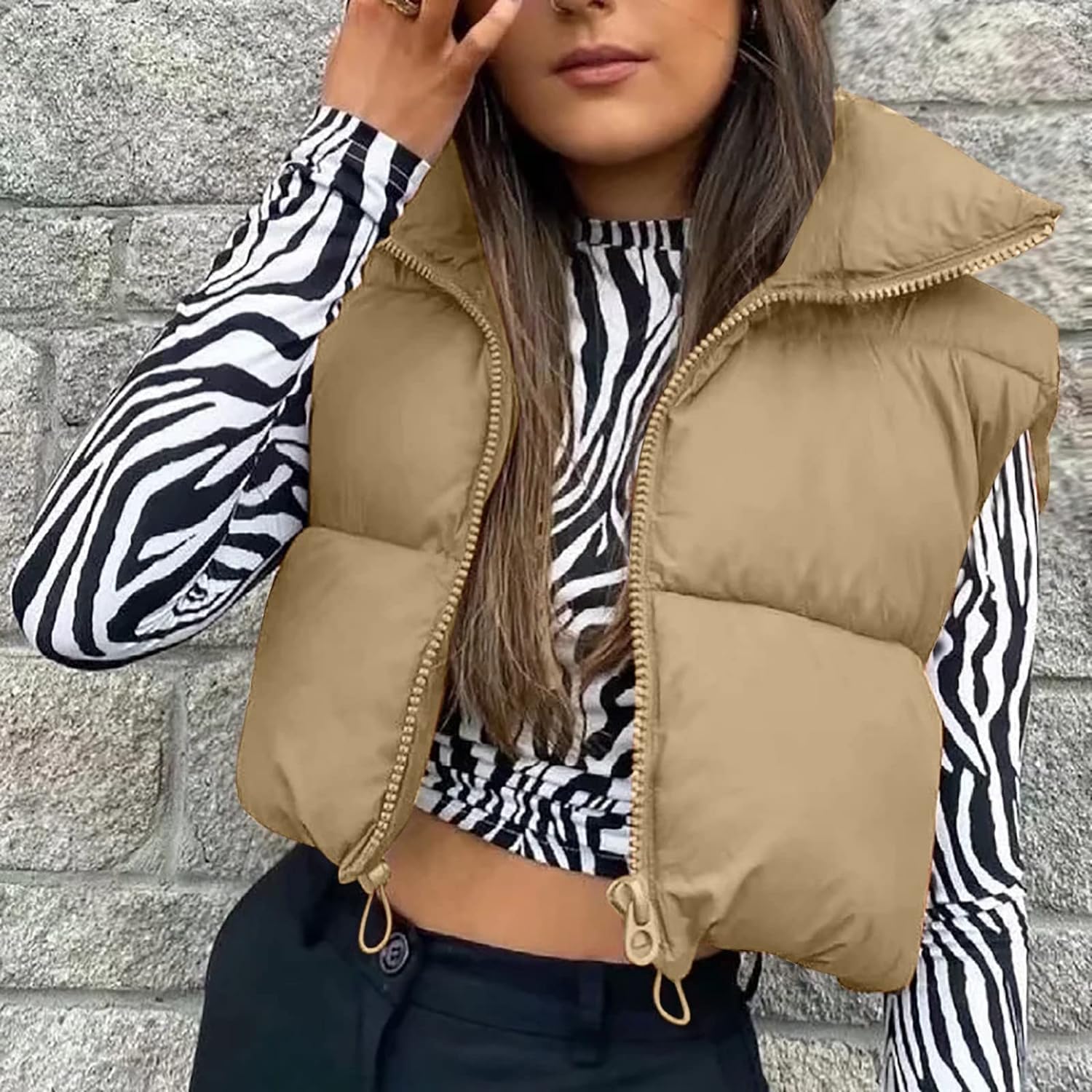 COTECRAM Womens Fuzzy Sherpa Fleece Jacket Lightweight Vest Casual Cozy Sleeveless Cardigan Coats Zipper Waistcoat Outerwear