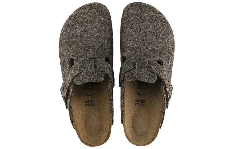 'Wool Felt Cacao' Sandals