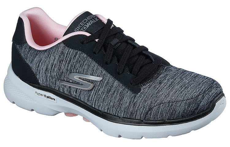 (WMNS) Gowalk 6 - Magic Melody Sports Shoes Black/Pink 124506-BKPK