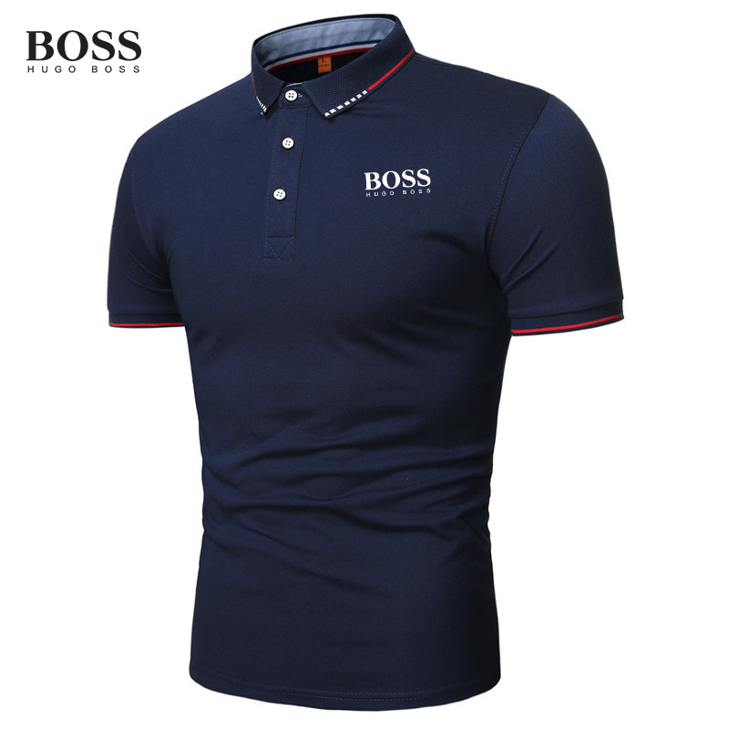 Button Stand Collar Short Sleeve Polo
