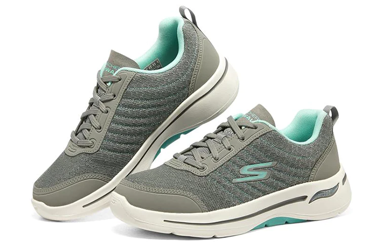 (WMNS) Go Walk Arch Fit-True Vision 'Gray Blue' 124484-GYLB