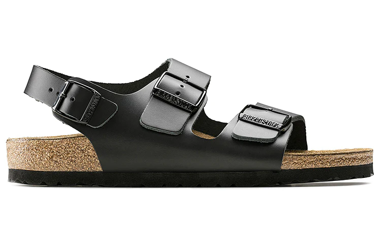 Milano Series Cowhide Sandals Black Version Unisex 34191