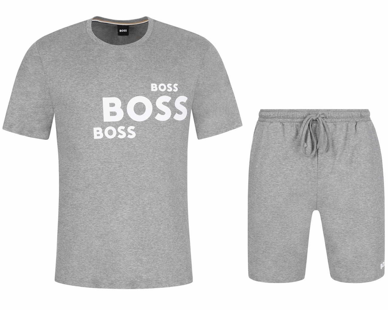 50472816 Relaxed Fit T-Shirt & Shorts Set Grey