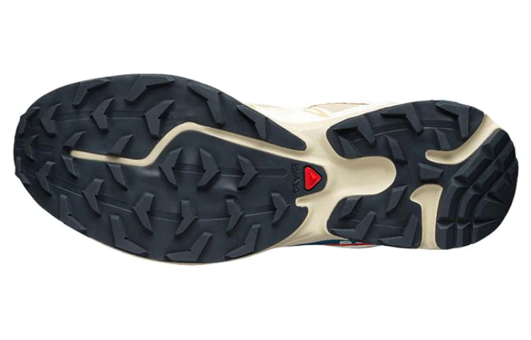 'Beige White Blue' Hiking Shoes