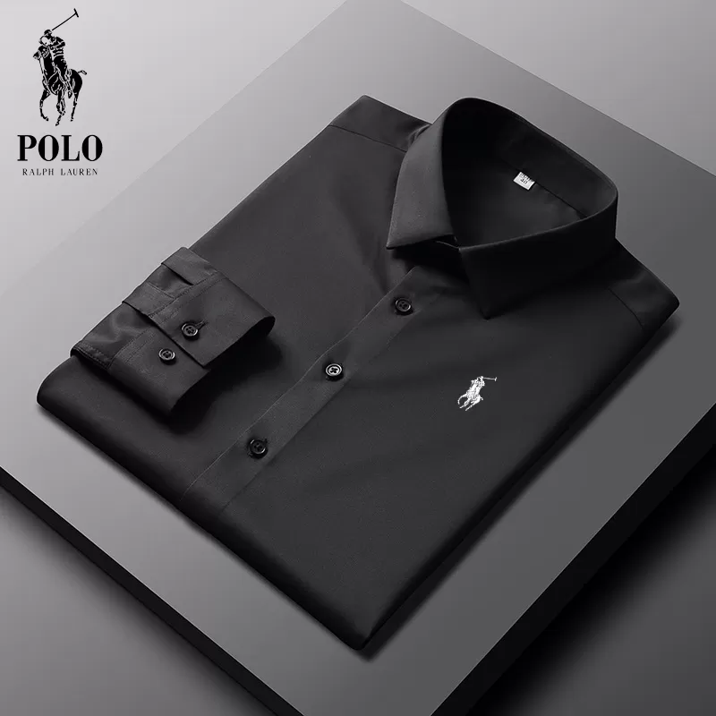 Men's Cotton Basic Denim Long Sleeve Shirt