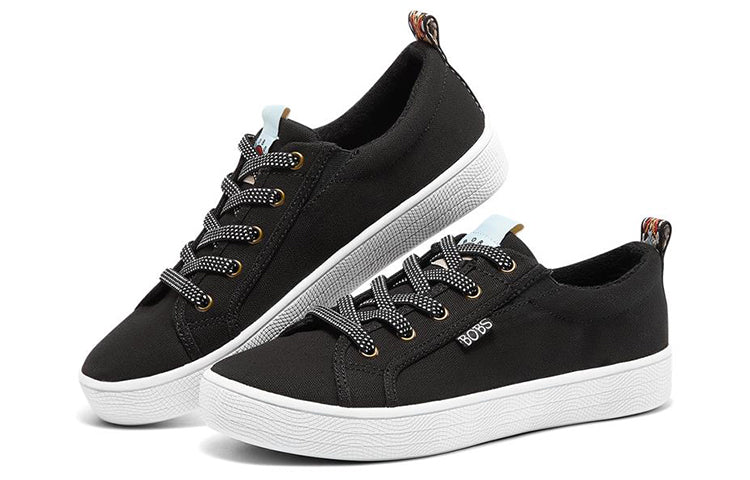 (WMNS) Bobs B Extra Cute Low Sneakers Black/White 113323-BLK
