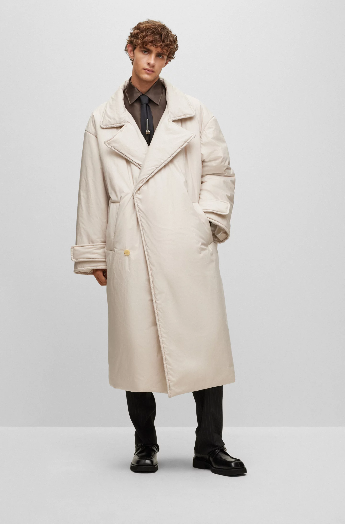 RELAXED-FIT COAT IN PADDED COTTON
