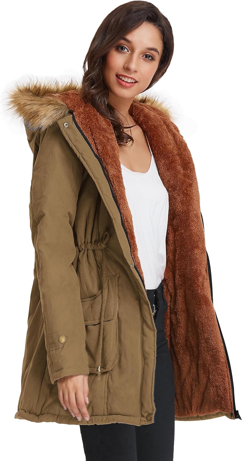 Winter Wool Women's Parka Jacket