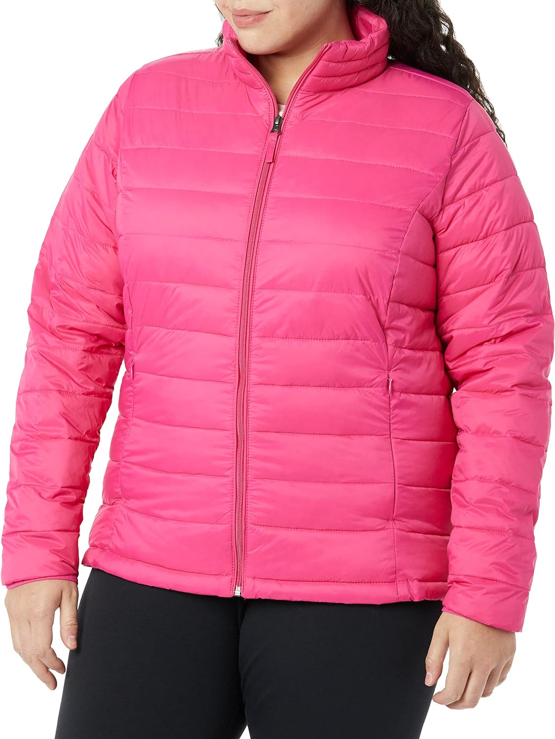 Amazon Essentials Women's Lightweight Long-Sleeve Water-Resistant Packable Puffer Jacket (Available in Plus Size)