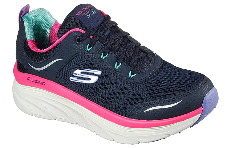 (WMNS) Relaxed Fit DLux Walker Low-Top Running Shoes Blue/Pink 149023-NVMT