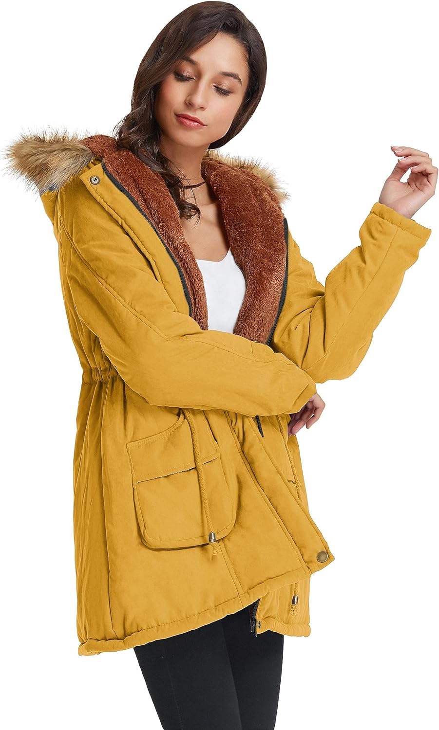 Winter Wool Women's Parka Jacket