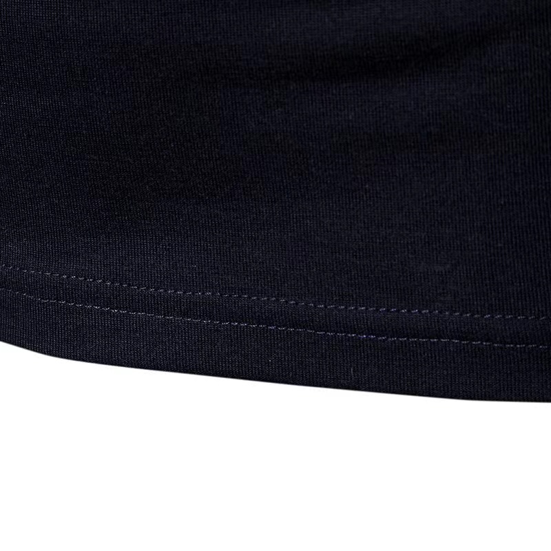 Men's Casual Color Block Long Sleeve Polo Shirt