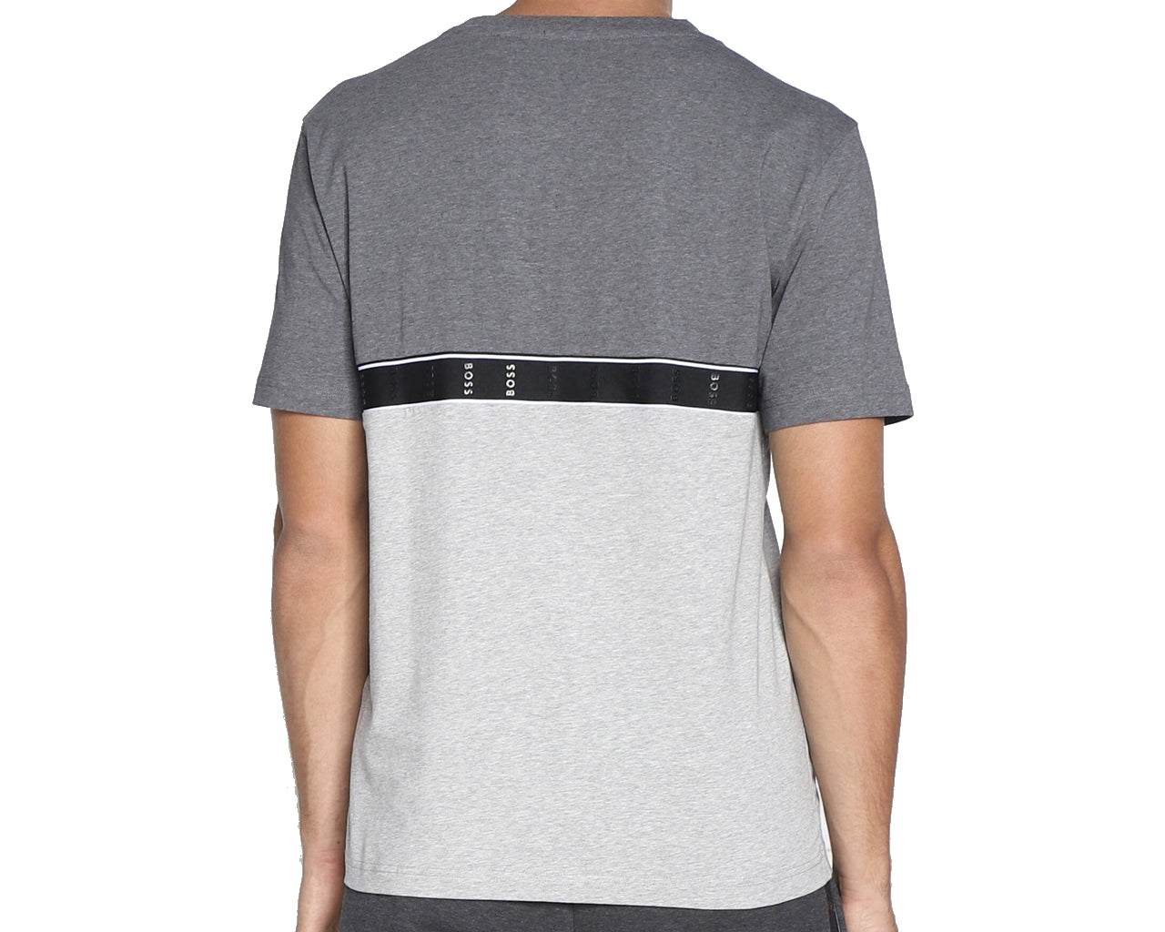 50477241 Tee Tape Crew Neck T-Shirt Grey