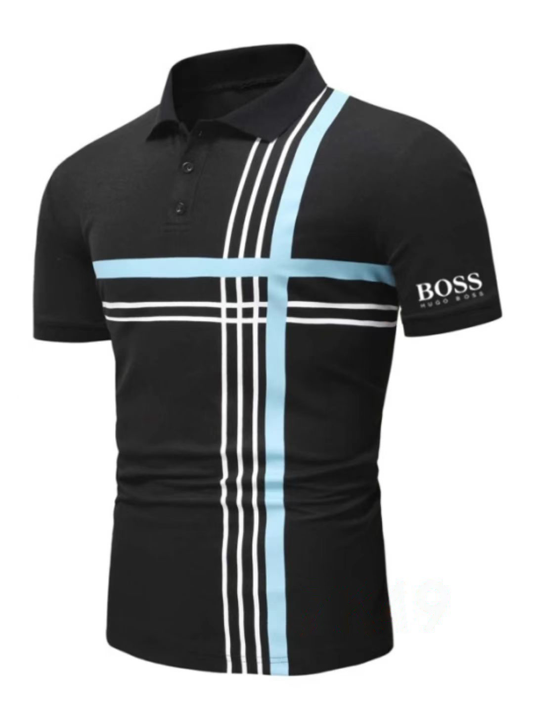 Men's casual short-sleeved polo shirt