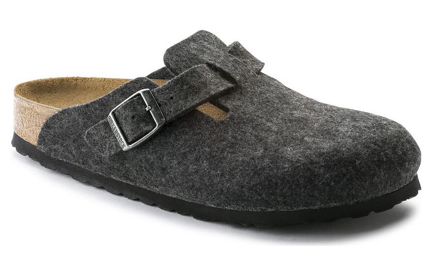 'Wool Felt Anthracite' Sandals