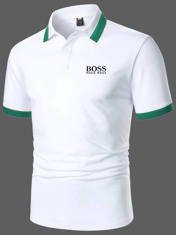 Men's casual short-sleeved polo shirt