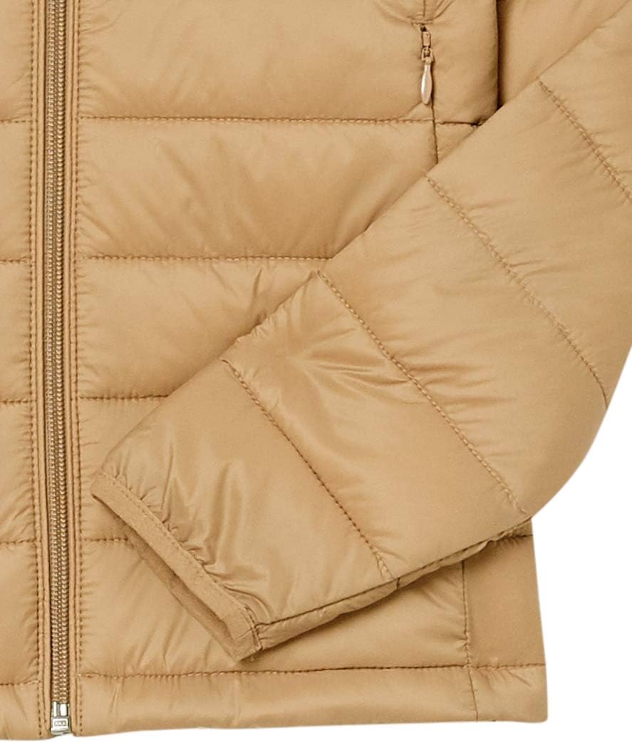 Amazon Essentials Women's Lightweight Long-Sleeve Water-Resistant Packable Puffer Jacket (Available in Plus Size)