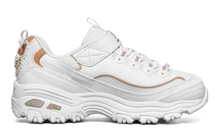 (GS) D Lites Low Running Shoes White 664155L-WGD