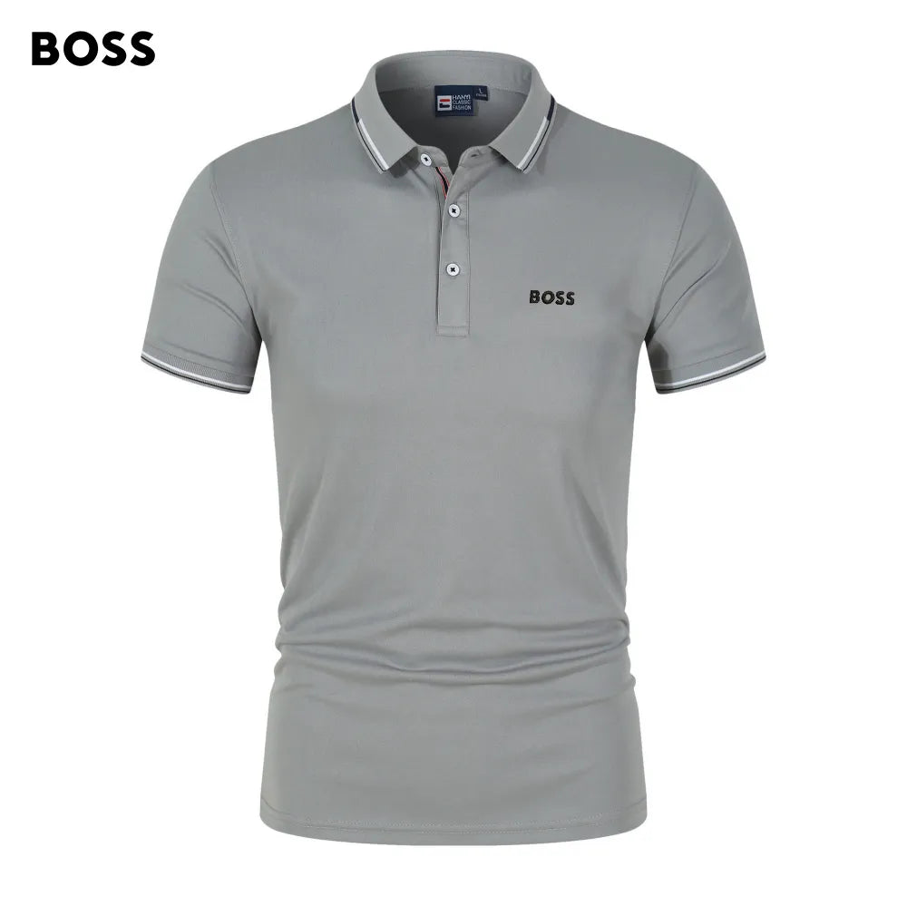 Men's plus size polo shirt