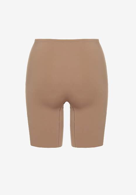 Ciemnobeżowa Bielizna modelująca Majtki Typu Szorty High Waist Liradelle