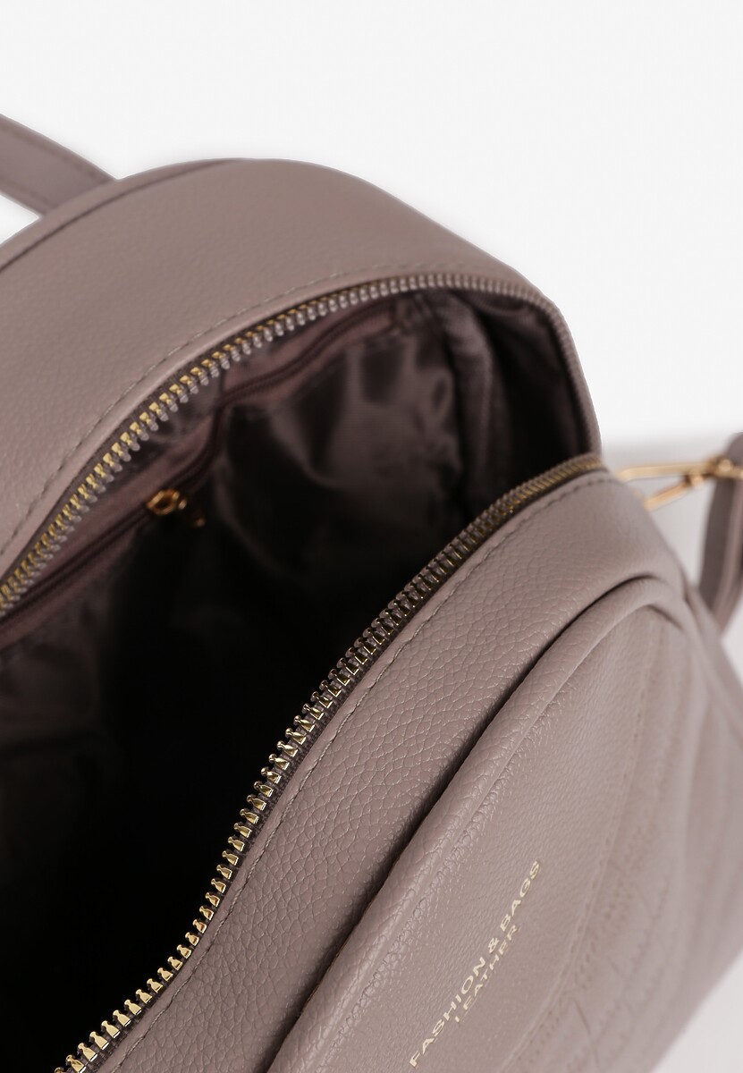 Ciemnoszary Plecak z Regulowanymi Szelkami Zapinany na Suwak Timanrre