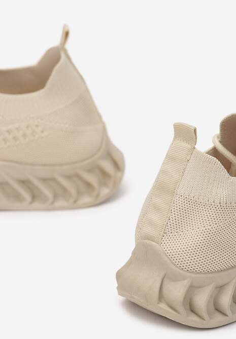 Beżowe Buty Sportowe Eudiopis