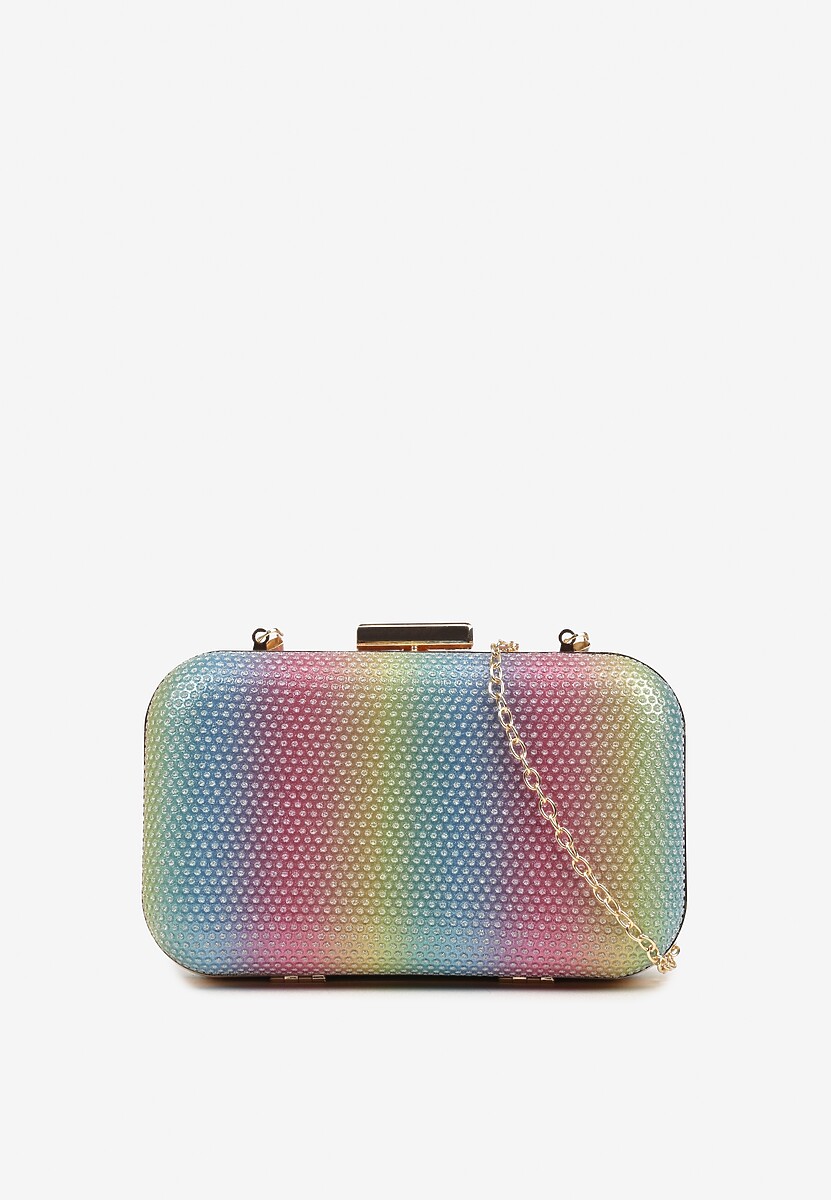Złoto-Różowa Brokatowa Torebka Typu Kopertówka Nerivine
