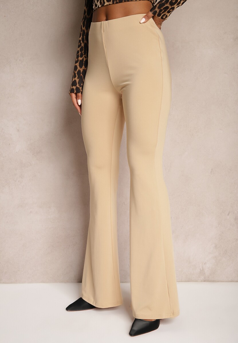 Brązowe Spodnie Dzwony Efralicea