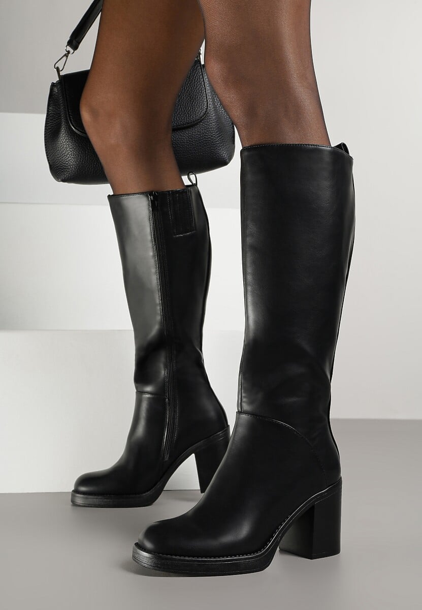 Brązowe Kozaki na Słupku przed Kolano Cindria