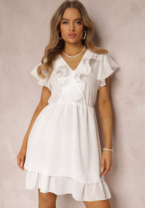 Biała Sukienka Canolea