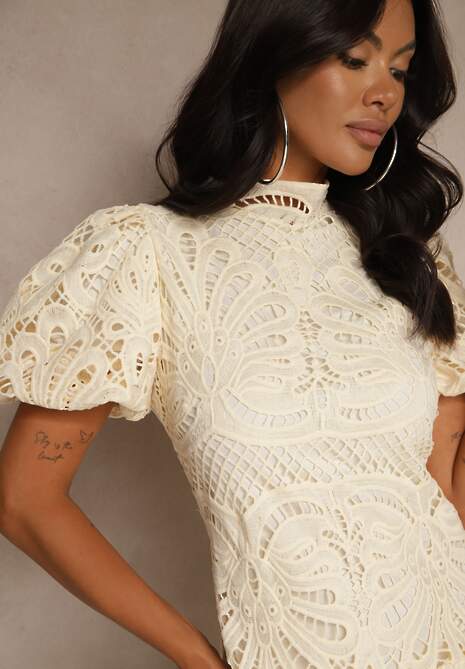 Jasnobeżowa Sukienka Amathinna