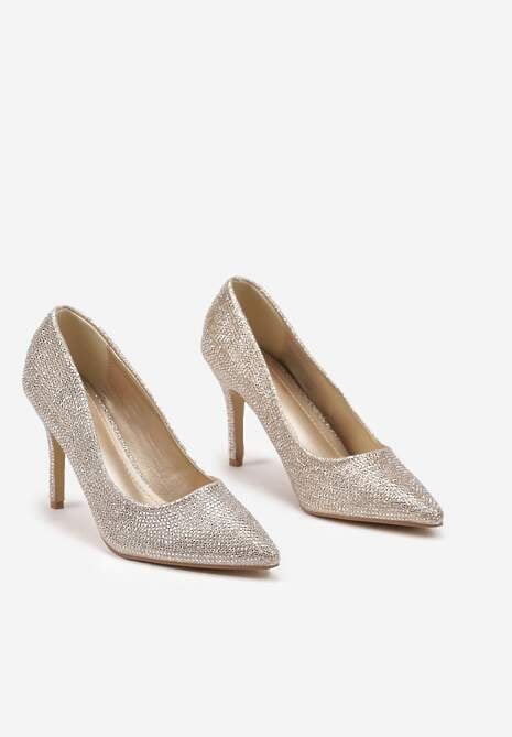 Złote Cyrkoniowe Szpilki ze Szpiczastym Noskiem Derinia