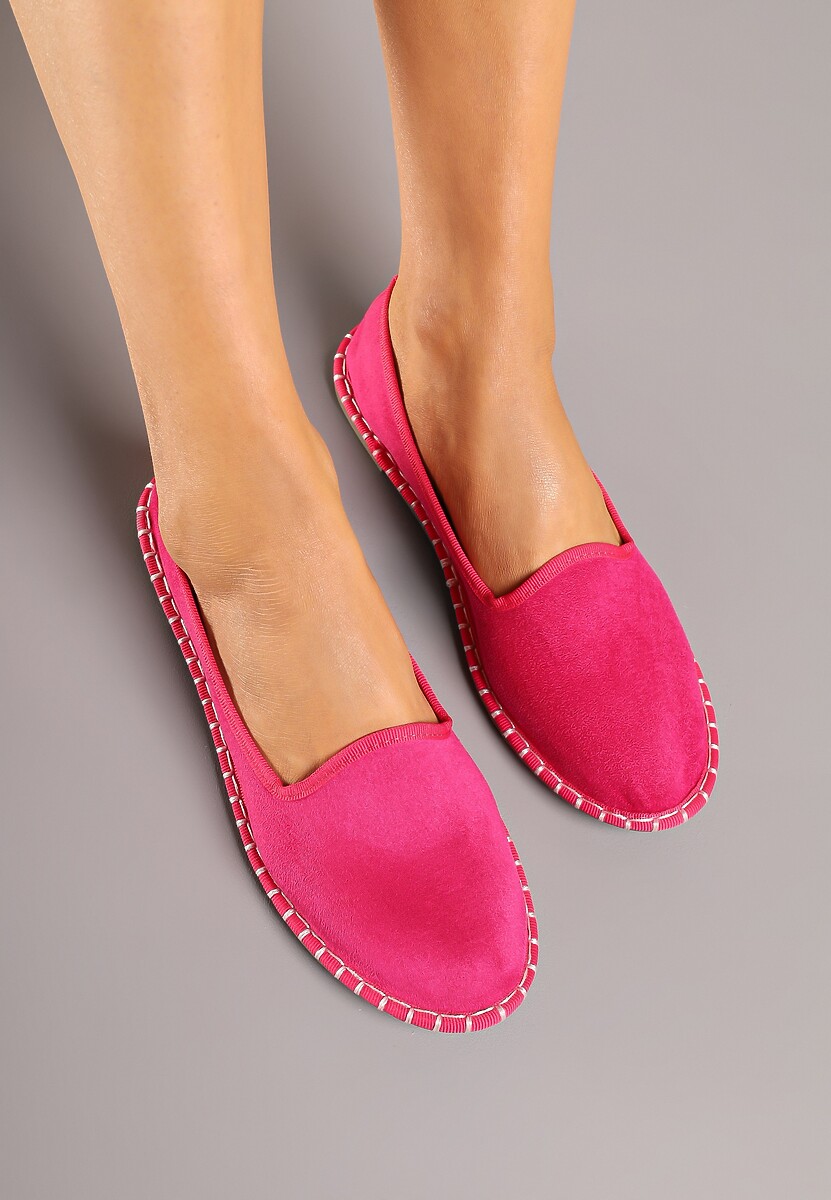 Fuksjowe Espadryle Balerinki z Przeszyciami Firalissea
