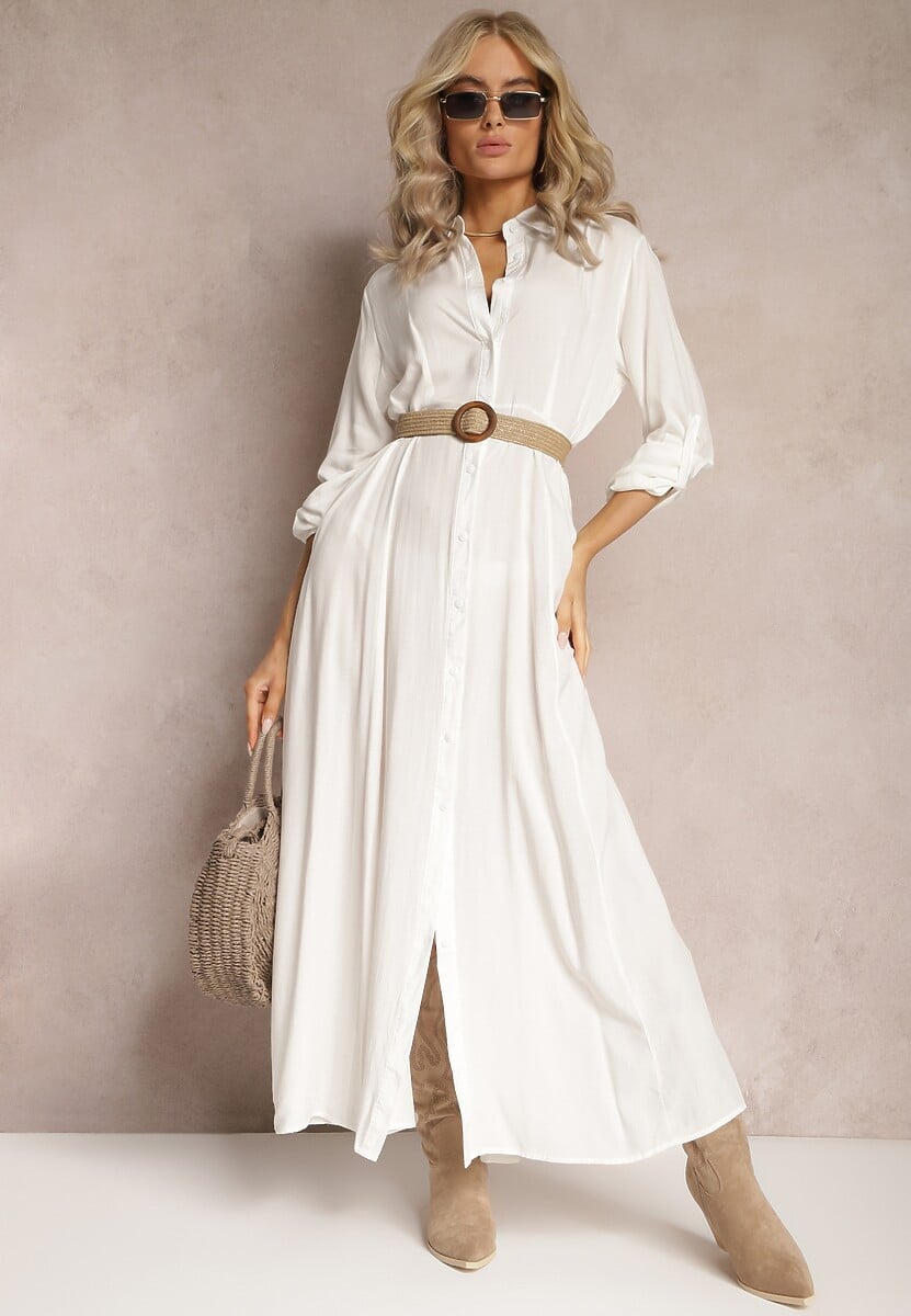 Biała Sukienka Hillcrest