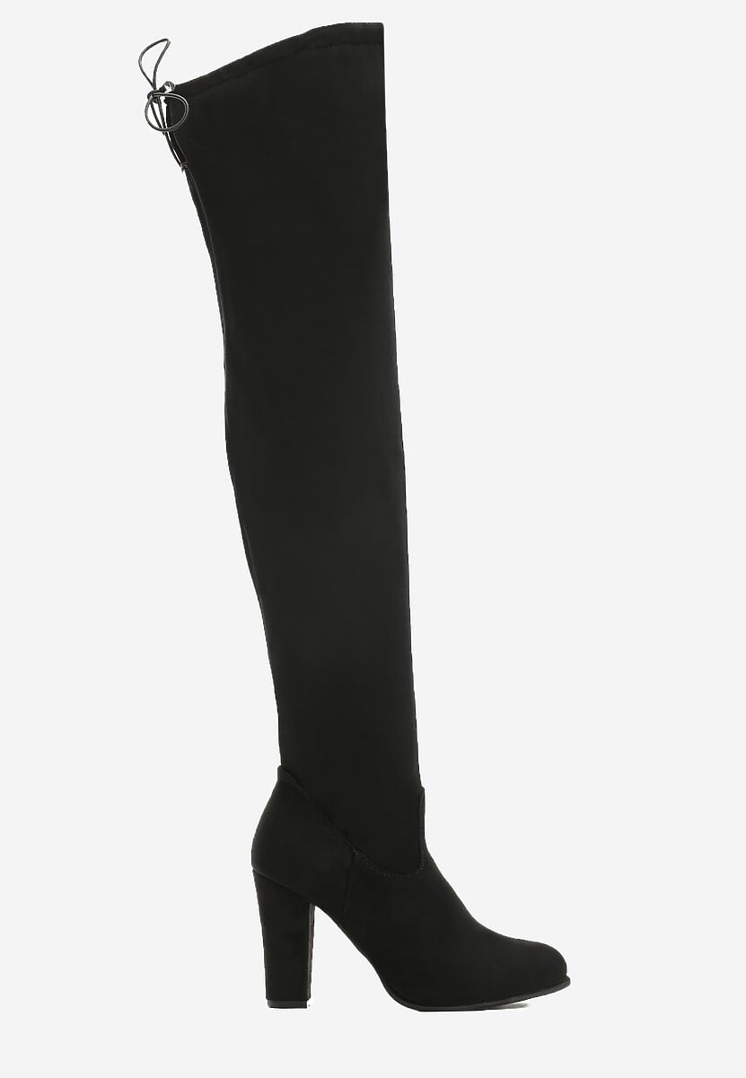 Czarne Zamszowe Kozaki Magic Of Desire