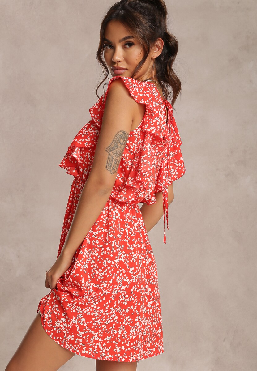 Czerwona Sukienka Elefa