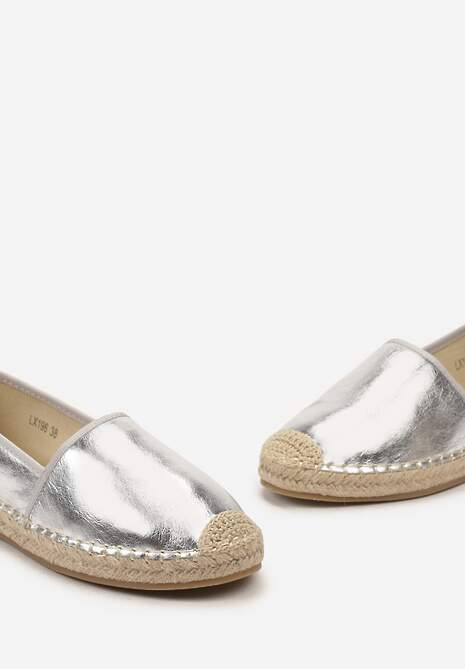 Srebrne Espadryle Aurinda
