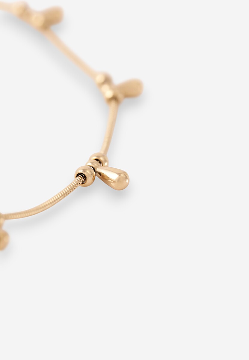 Złota Bransoletka z Ozdobami Irrisova