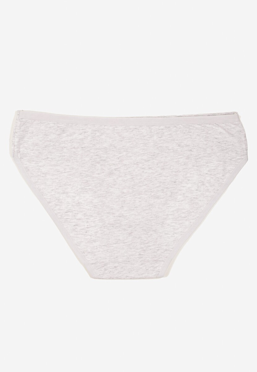 Jasnoszare Bawełniane Majtki o Kroju Fig Conevia