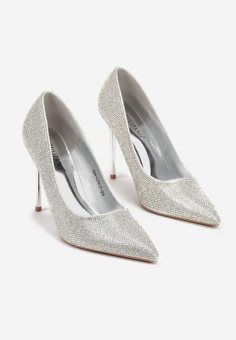 Srebrne Eleganckie Szpilki Ozdobione Cyrkoniami Anwedasa