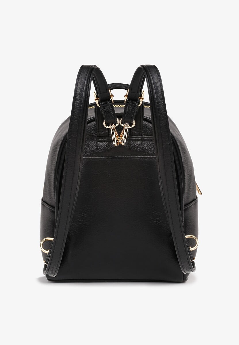 Czarny Plecak Ozdobiony Pikowaniem Banilitia