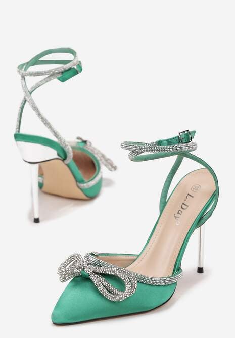 Zielone Sandały Oriphosise