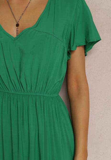 Zielona Sukienka z Wiskozy Jonmy