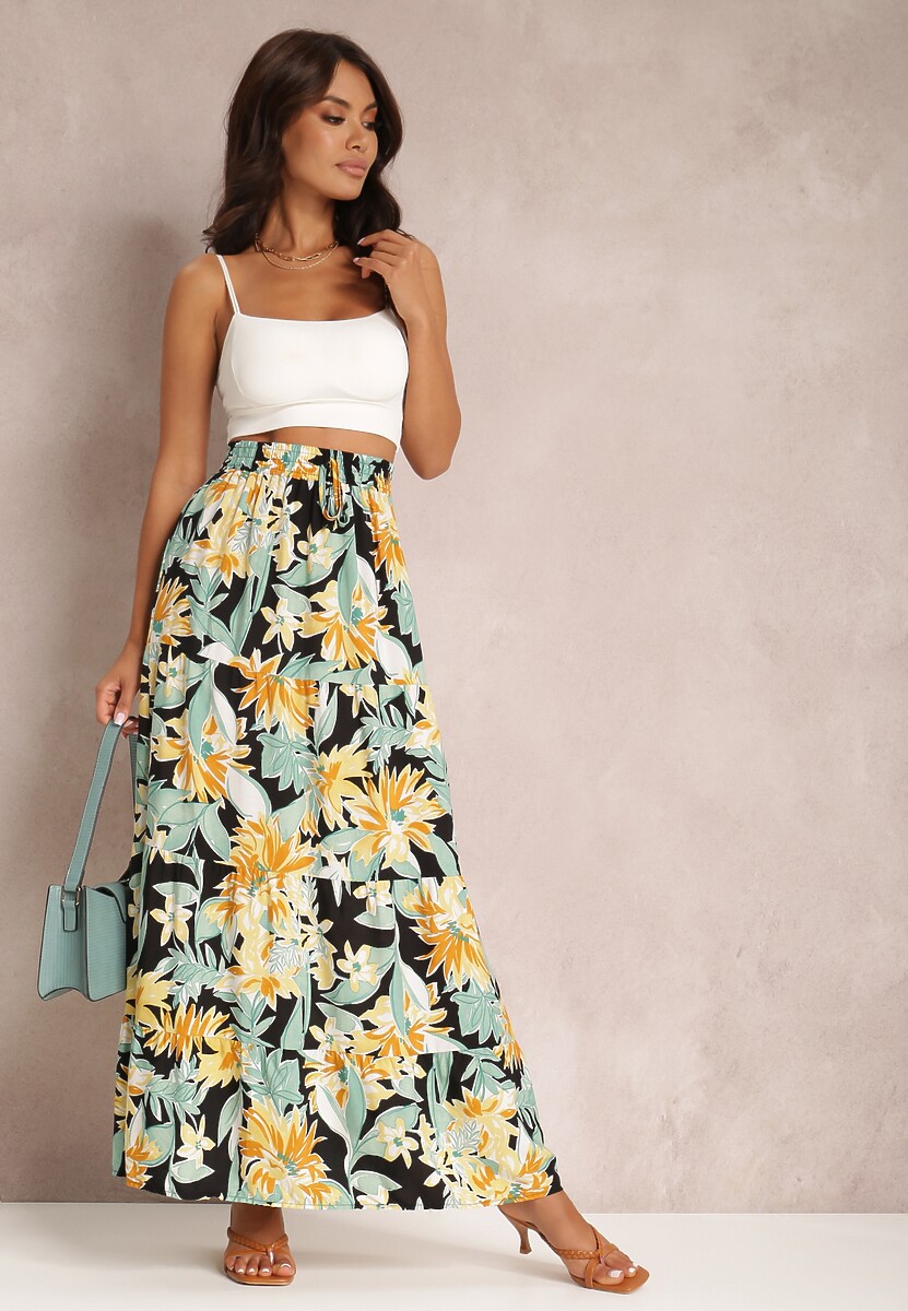 Czarno-Żółta Spódnica Rozwyn