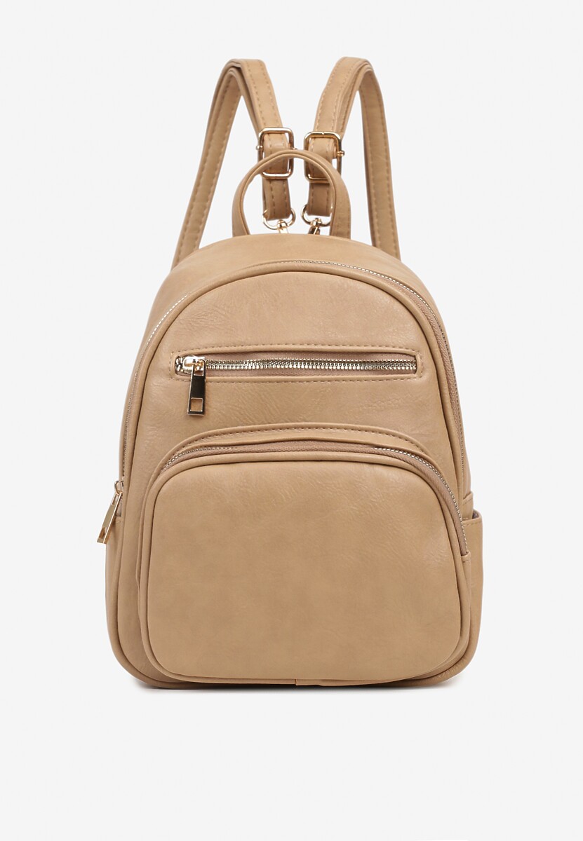 Biały Plecak z Ozdobnymi Suwakami Baniellea