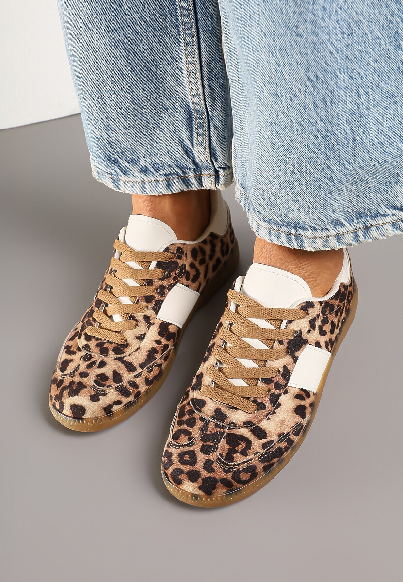 Panterkowe Sneakersy Tenisówki w Kultowym Stylu Neolithaen